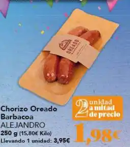 Gadis ALEJANDRO Chorizo Oreado Barbacoa oferta