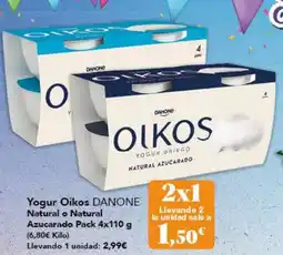 Gadis DANONE Yogur Oikos Natural o Natural Azucarado oferta