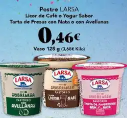 Gadis LARSA Postre Licor de Café o Yogur Sabor Tarta de Fresas con Nata o con Avellanas oferta