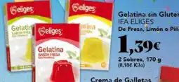 Gadis IFA ELIGES Gelatina sin Gluten De Fresa, Limón o Piña oferta