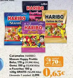 Gadis HARIBO Caramelos Maoam Happy Fruttis Goma o Favoritos oferta