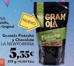 Gadis LA NEWYORKINA Granola Pistacho y Chocolate oferta