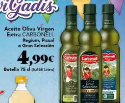 Gadis CARBONELL Aceite Oliva Virgen Extra Regium, Picual o Gran Selección oferta