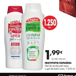 Supermercados Lupa INSTITUTO ESPAÑOL Gel de ducha piel sana o gel de baño urea oferta