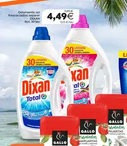Plenus Supermercados DIXAN Deterxente xel frescor/adios separar oferta