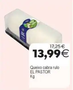 Plenus Supermercados EL PASTOR Queixo cabra rulo oferta