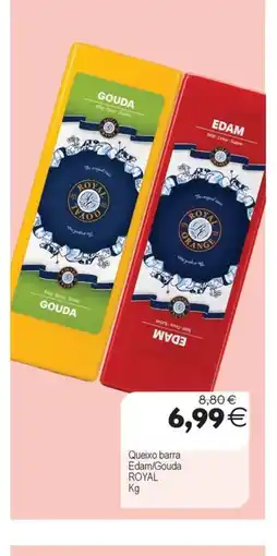 Plenus Supermercados ROYAL barra Edam/Gouda oferta