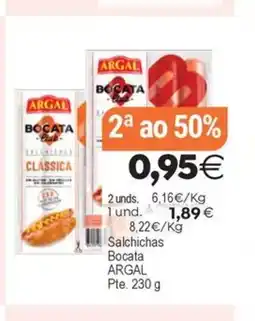 Plenus Supermercados ARGAL Salchichas Bocata oferta