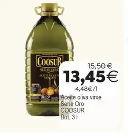 Plenus Supermercados COOSUR Aceite oliva virxe Serie Oro oferta