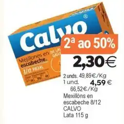 Plenus Supermercados CALVO Mejillones en escabeche oferta