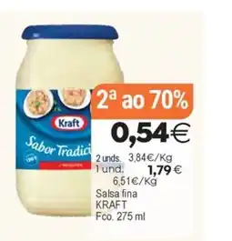 Plenus Supermercados KRAFT Salsa fina oferta