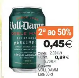 Plenus Supermercados VOLL DAMM Cervexa oferta