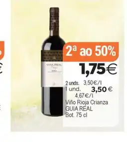 Plenus Supermercados GUIA REAL Viño Rioja Crianza oferta