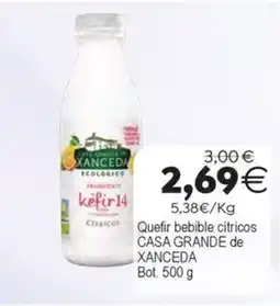 Plenus Supermercados CASA GRANDE DE XANCEDA Quefir bebible cítricos oferta