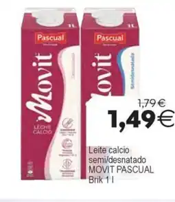 Plenus Supermercados MOVIT PASCUAL Leite calcio semi/desnatado oferta