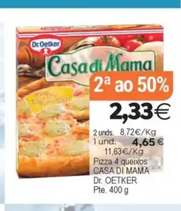 Plenus Supermercados CASA DI MAMA Dr. OETKER Pizza 4 queixos oferta