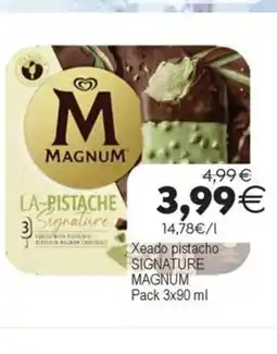 Plenus Supermercados MAGNUM Xeado pistacho signature oferta
