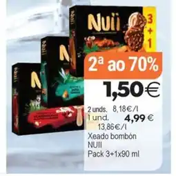 Plenus Supermercados NUII Xeado bombón oferta