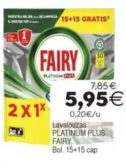 Plenus Supermercados FAIRY Lavalouzas platinum plus oferta