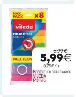 Plenus Supermercados VILEDA Baeta microfibras cores oferta