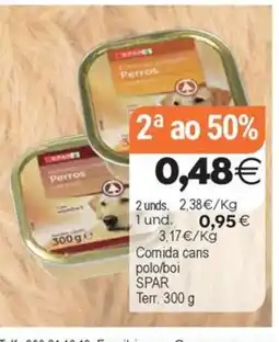 Plenus Supermercados SPAR Comida cans polo/boi oferta