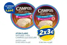 Supermercados La Despensa Atún claro natural lata campos escurr oferta