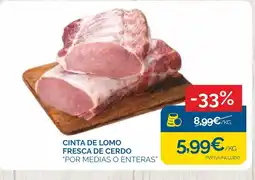 Supermercados La Despensa Cinta de lomo fresca de cerdo oferta