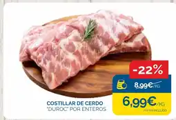 Supermercados La Despensa Costillar de cerdo duroc por enteros oferta