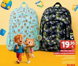 Alcampo Mochila mitos doble compartimento oferta