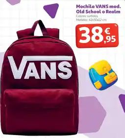 Alcampo Vans mochila old school o realm oferta