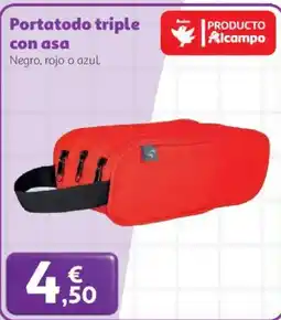 Alcampo Portatodo triple con asa oferta