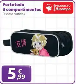 Alcampo Portatodo 3 compartimentos oferta