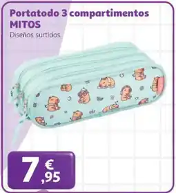 Alcampo MITOS Portatodo 3 compartimentos oferta