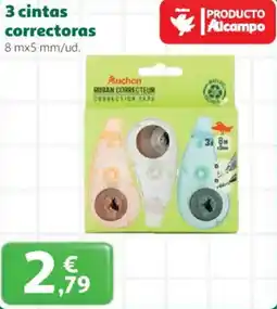Alcampo 3 cintas correctoras oferta