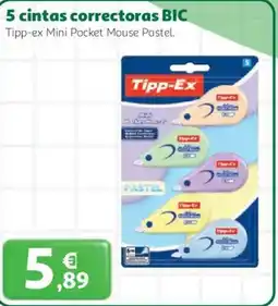 Alcampo BIC 5 cintas correctoras oferta