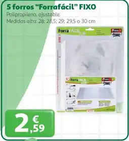Alcampo FIXO 5 forros "Forrafácil" oferta
