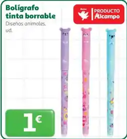 Alcampo Bolígrafo tinta borrable oferta