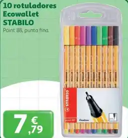 Alcampo STABILO 10 rotuladores Ecowallet oferta
