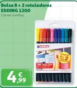 Alcampo EDDING Bolsa 8+2 rotuladores 1200 oferta
