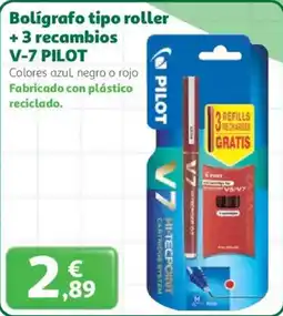 Alcampo V-7 PILOT Bolígrafo tipo roller + 3 recambios oferta