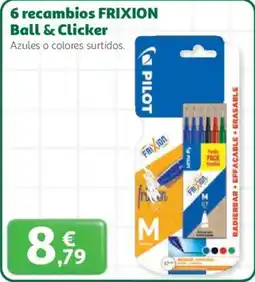 Alcampo FRIXION 6 recambios Ball & Clicker oferta