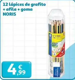 Alcampo NORIS 12 lápices de grafito + afila + goma oferta