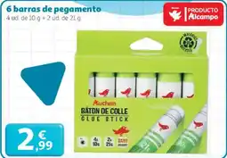 Alcampo 6 barras de pegamento oferta