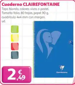 Alcampo CLAIREFONTAINE Cuaderno oferta