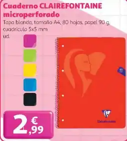 Alcampo CLAIREFONTAINE Cuaderno microperforado oferta