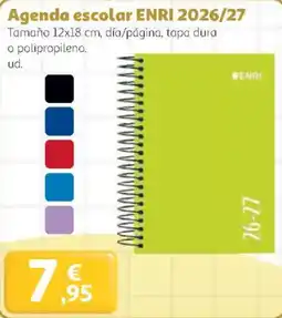 Alcampo ENRI Agenda escolar 2026/27 oferta