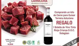 Masymas Asturiana - botella de vino tinto rioja crianza d.o.c oferta