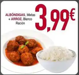 Masymas Blanco - albóndigas, mixtas + arroz oferta