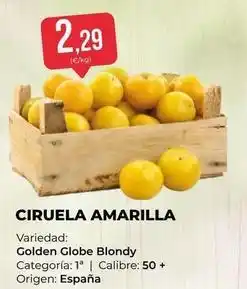 SPAR Gran Canaria Origen - ciruela amarilla oferta