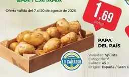 SPAR Gran Canaria Origen - papa del país oferta